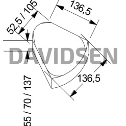 Online RBR 5 cm grå hjertingsten flexline LILLE 14x14/5,25 cm