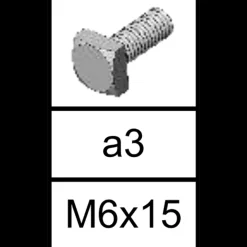Discount A3 Drivhusskrue - M6X15