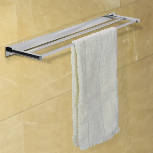 Hot Adora håndklædestang, dobbelt, 60 cm, krom