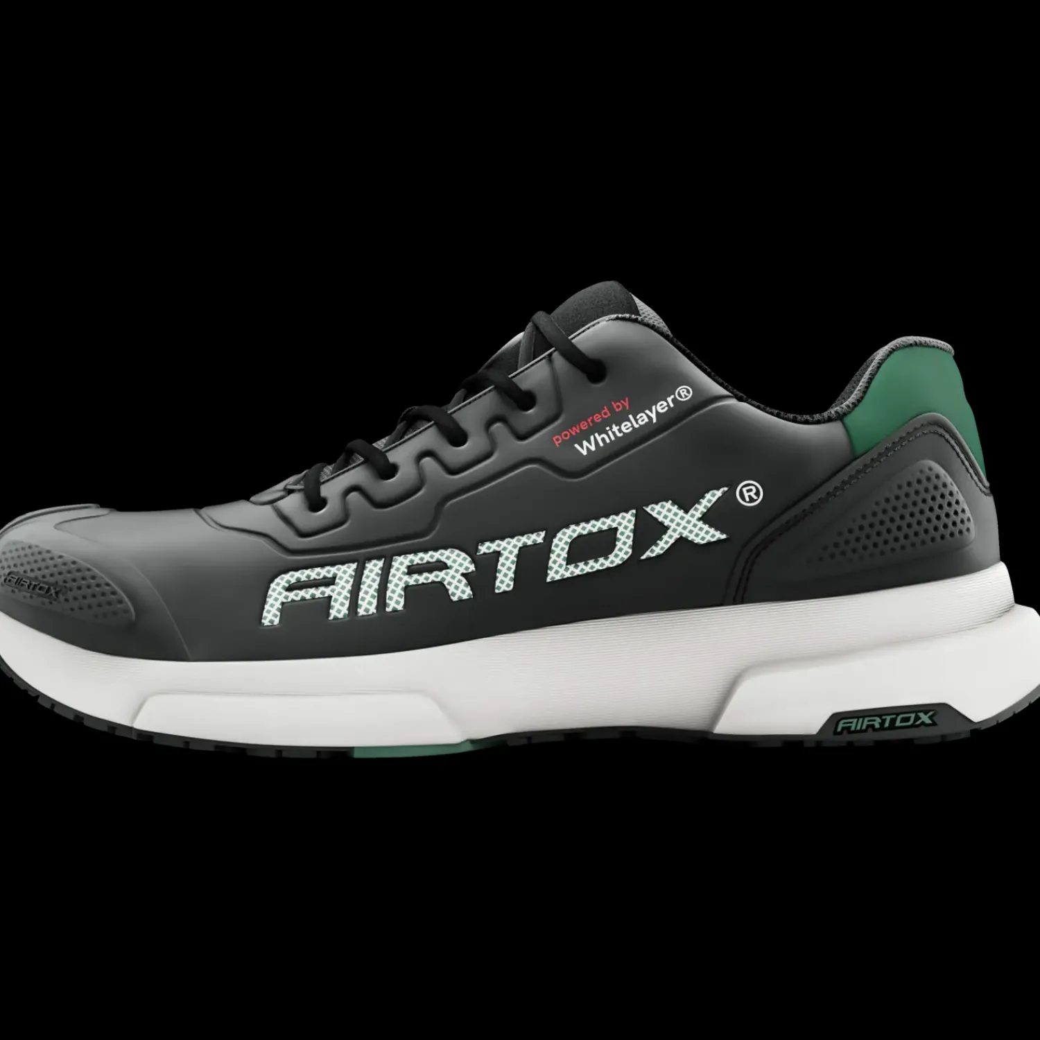 Clearance Airtox FL4 sikkerhedssko sort/militærgrønt str. 45