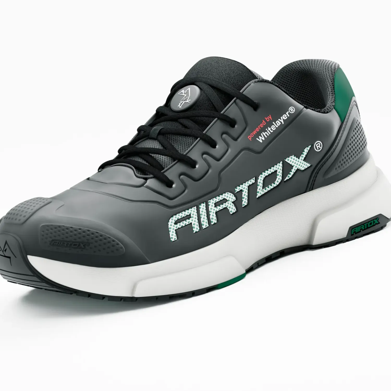 Clearance Airtox FL4 sikkerhedssko sort/militærgrønt str. 45