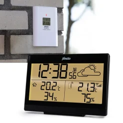 Online Alecto WS-2300 vejrstation med trådlås sensor sort