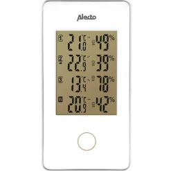 Alecto Vejrstationer Og Termometre^WS-1330 vejrstation med 3 sensorer hvid