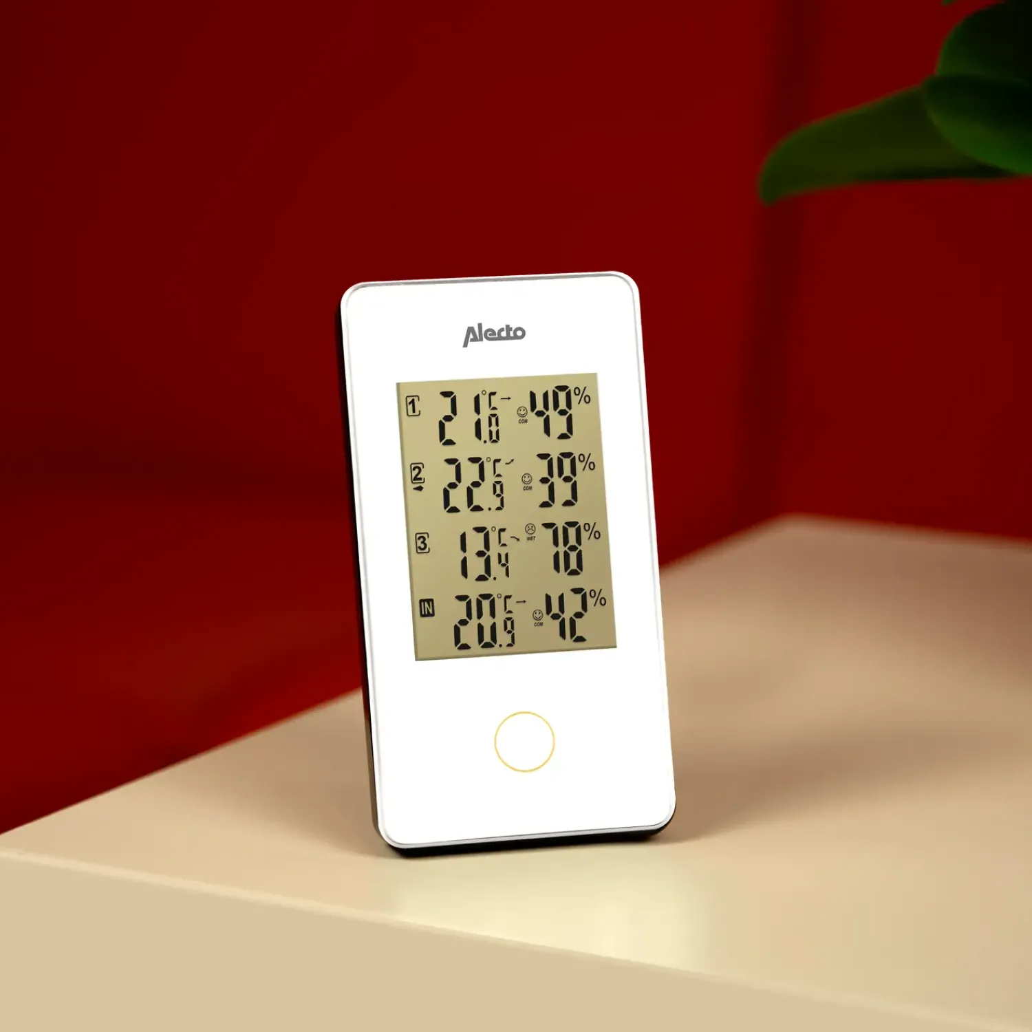 Alecto Vejrstationer Og Termometre^WS-1330 vejrstation med 3 sensorer hvid