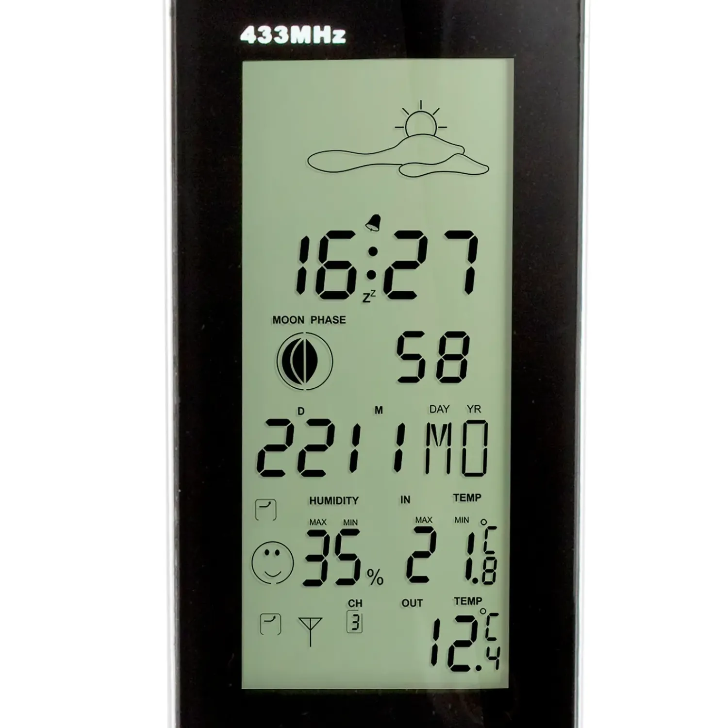 Outlet Alecto WS-1150 vejrstation med trådløs sensor sort/sølv