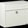 Outlet Allux LT150H postkasse med cylinderlås - hvid