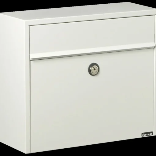 Outlet Allux LT150H postkasse med cylinderlås - hvid