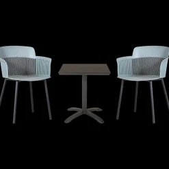 Outlet Anholt/Søby cafesæt m/bord og to stole grøn