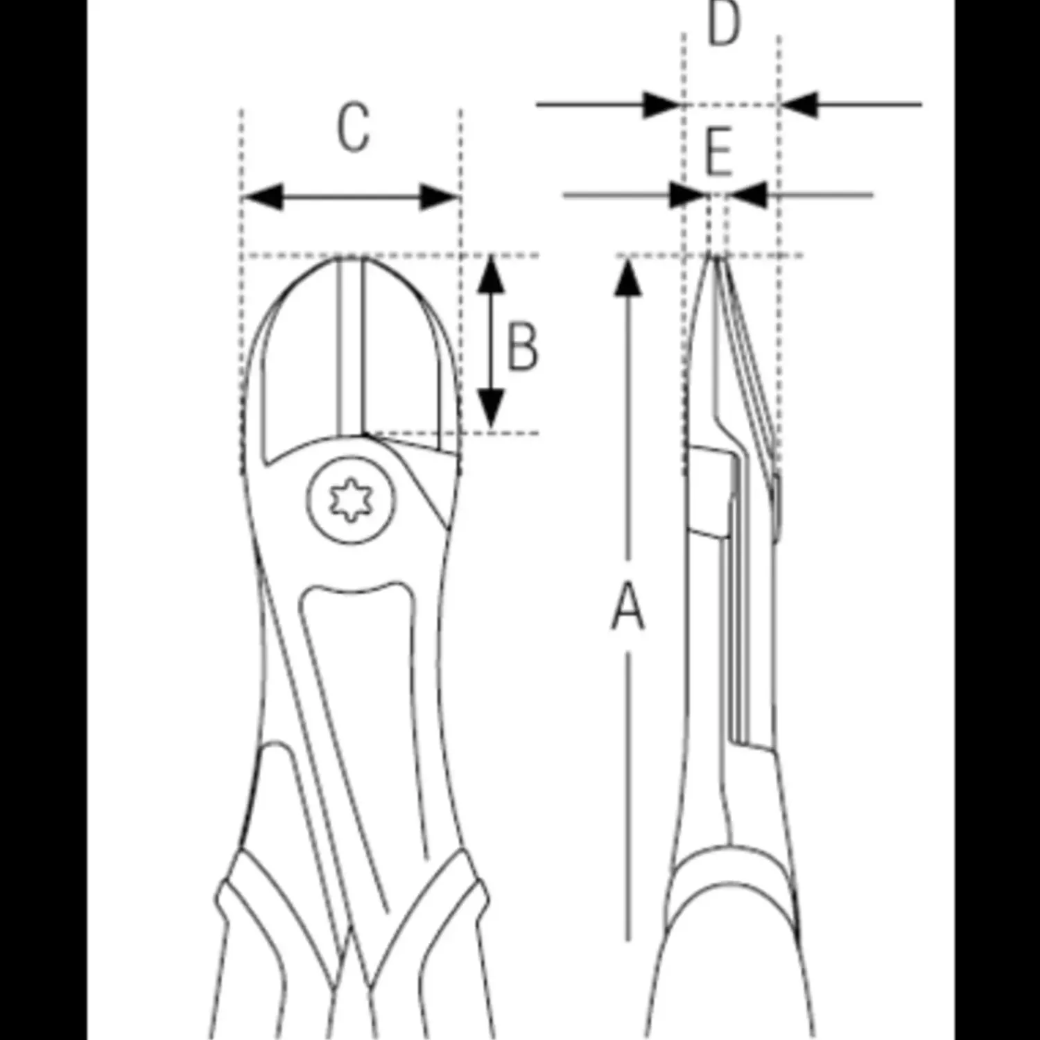 Bahco Tænger^ergo sidebidetang 180 mm