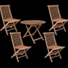 Havemøbelsæt^Bali havemøbelsæt med bord og 4 stole teak
