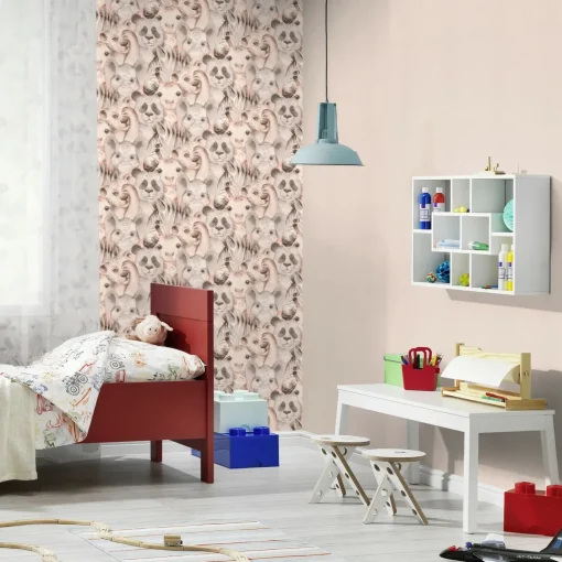 Tapet^Bambino XIX tapet ensfarvet