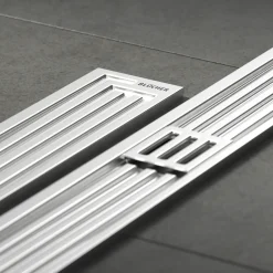 Blücher Afløb Og Rør^Art Deco baderumsrende rustfri 700 mm