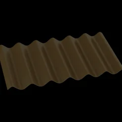 Bølgeplader^Bølgeplade B7 FK mokka 1100 x 570 mm