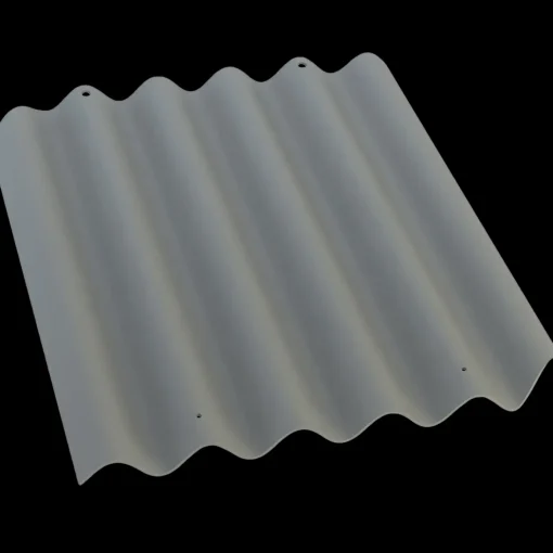 Swisspearl Bølgeplader^Bølgeplade B9-S HJ/HU mørkegrå 1025 x 1180 mm