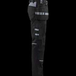 Arbejdsbukser^Blåklæder brandhæmmende håndværkerbuks Sort/grå  str. D96