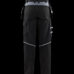 Arbejdsbukser^Blåklæder brandhæmmende håndværkerbuks Sort/grå  str. D96