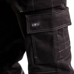 Arbejdsbukser^Blåklæder brandhæmmende håndværkerbuks Sort/grå  str. D96