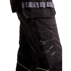 Arbejdsbukser^Blåklæder brandhæmmende håndværkerbuks Sort/grå  str. D96