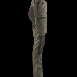 Blåklæder Arbejdsbukser^dame service bukser med stretch army grøn/sort str. C42