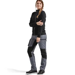 Blåklæder Arbejdsbukser^dame service bukser med stretch grå/sort str. C48