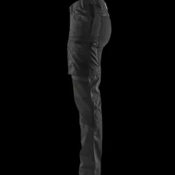 New Blåklæder dame service bukser med stretch sort str. C42