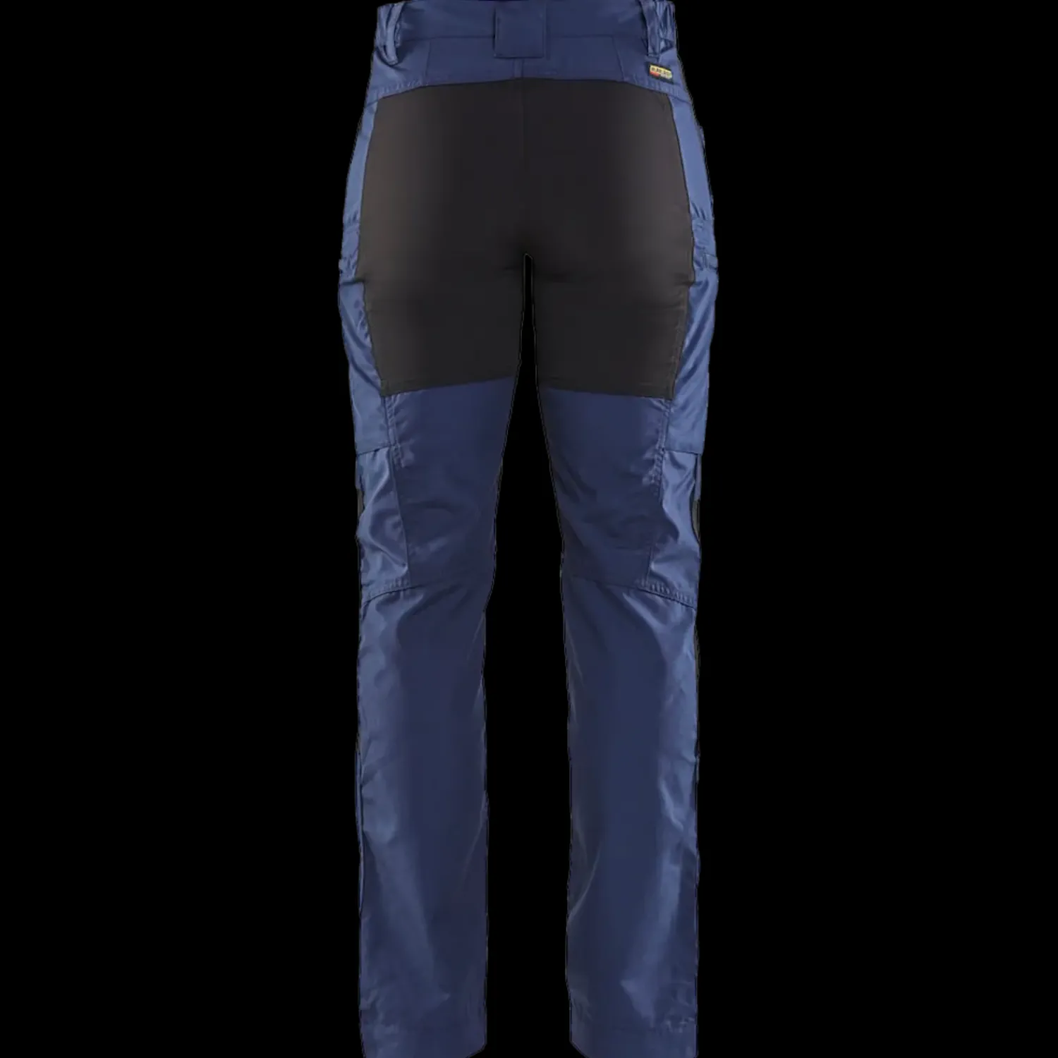 Blåklæder dame service bukser med stretch marineblå/sort str. C48