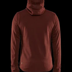 Trøjer Og Sweatshirts^Blåklæder hættetrøje Full Zip brændt rød/sort str. 2XL