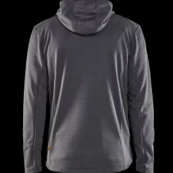 Trøjer Og Sweatshirts^Blåklæder hættetrøje Full Zip sortmeleret str. 2XL