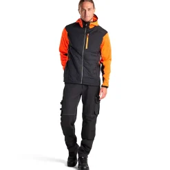 Sale Blåklæder hybrid jakke high-vis orange/sort str. 2XL