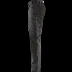 Hot Blåklæder service bukser med stretch mørk grå/sort str. D88