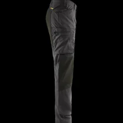 Hot Blåklæder service bukser med stretch mørk grå/sort str. D88