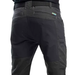 Hot Blåklæder service bukser med stretch mørk grå/sort str. D88