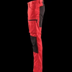 Blåklæder Arbejdsbukser^service bukser med stretch brændt rød/sort str. D100