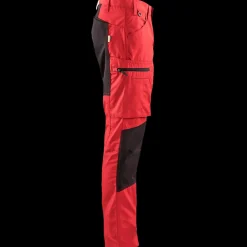 Blåklæder Arbejdsbukser^service bukser med stretch brændt rød/sort str. D100