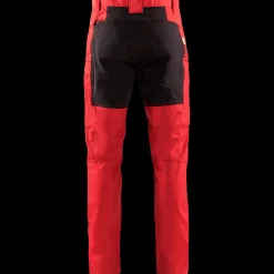 Blåklæder Arbejdsbukser^service bukser med stretch rød/sort str. C50