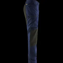 Blåklæder Arbejdsbukser^service bukser med stretch marineblå/sort str. D96