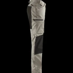 Discount Blåklæder service bukser med stretch sand/sort str. D96