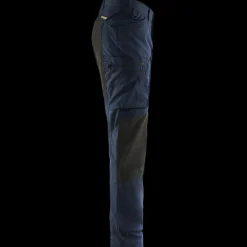 Blåklæder Arbejdsbukser^service bukser med stretch mørk marineblå/sort str. C48