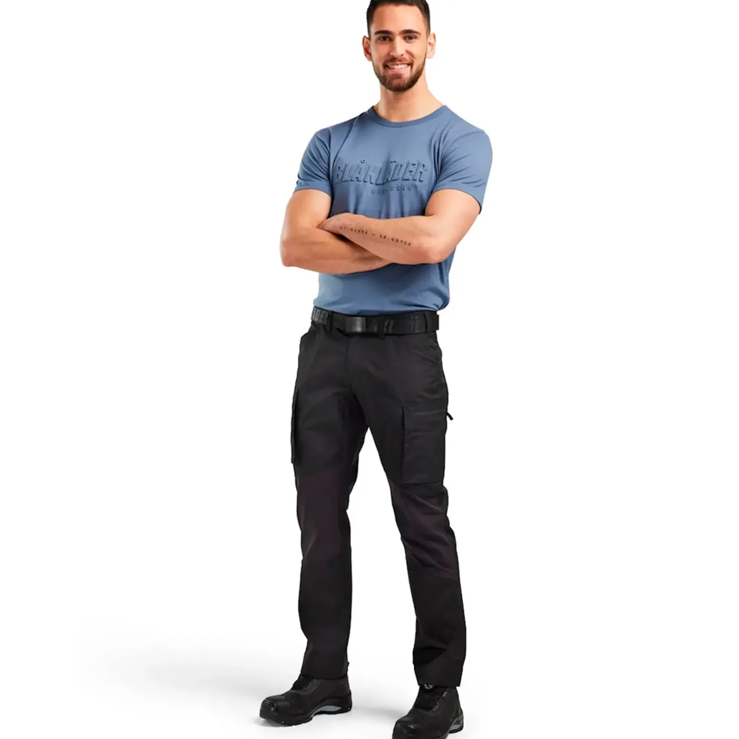 Blåklæder Arbejdsbukser^service bukser med stretch sort str. C48