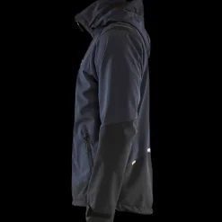 Jakker Og Veste^Blåklæder softshell jakke mørk marineblå/gul str. 2XL