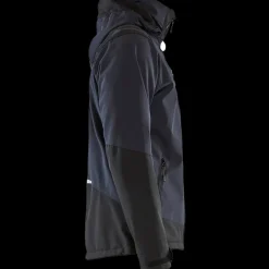 Jakker Og Veste^Blåklæder softshell jakke mørk marineblå/gul str. 2XL