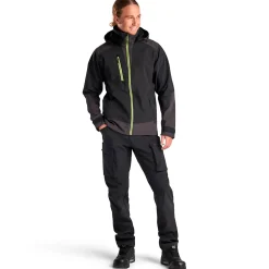 Sale Blåklæder softshell jakke sort/high-vis gul str. 2XL