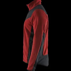 Outlet Blåklæder strikket softshell jakke brændt rød/sort str. XL