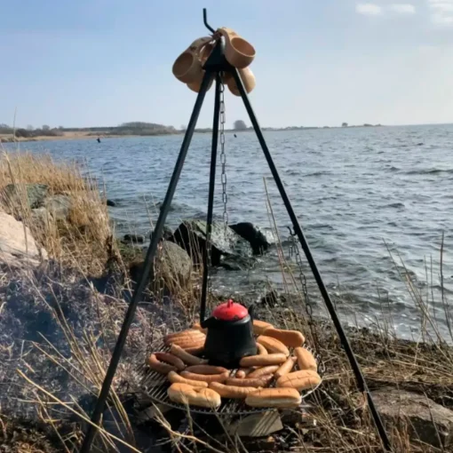 Bon-fire Bålsteder^basis bålsæt med gryde