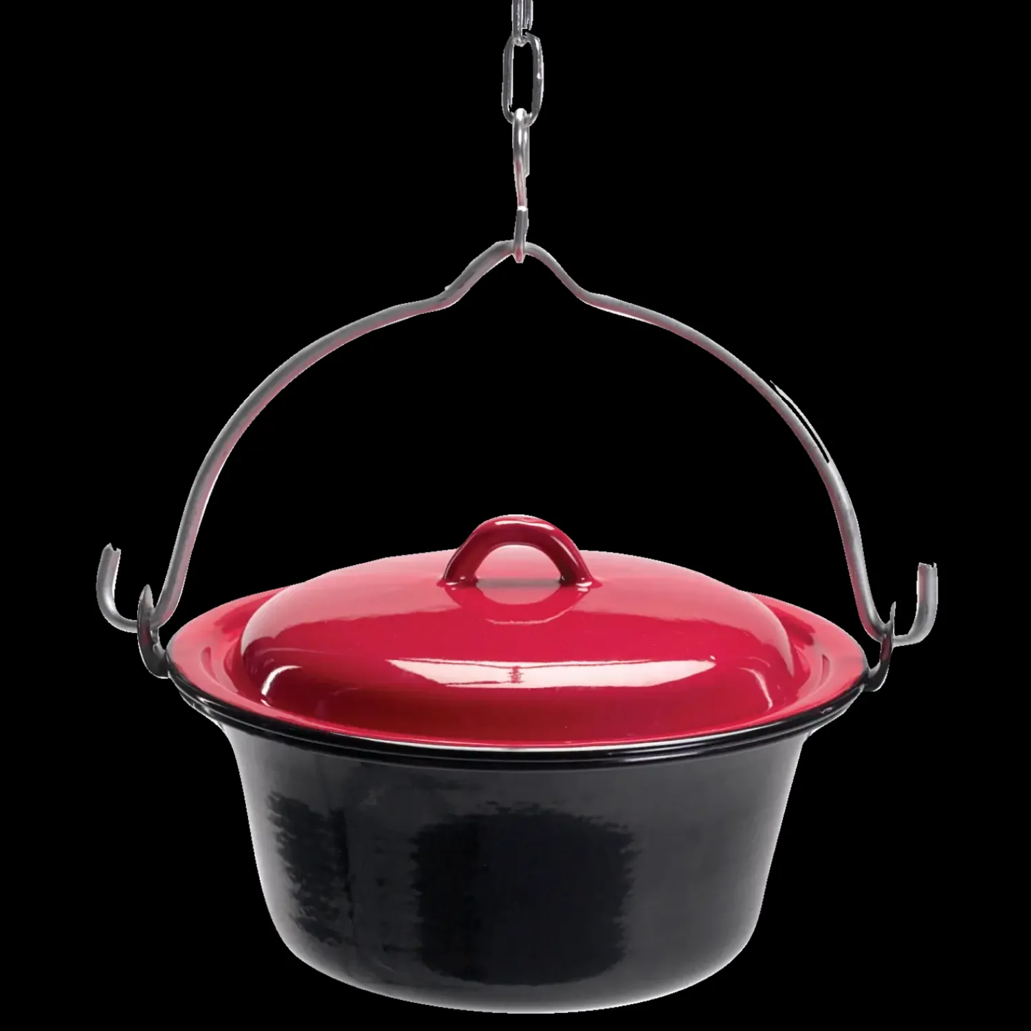 Bon-fire Bålsteder^gryde 6 l, sort emalje