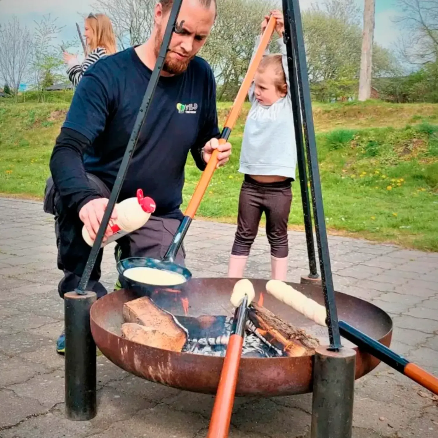 Bon-fire Bålsteder^gryde 6 l, sort emalje