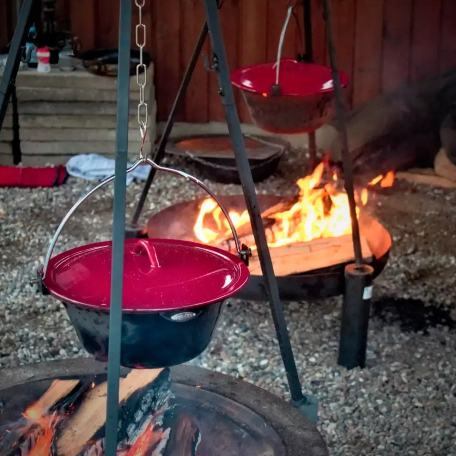 Bon-fire Bålsteder^gryde 8l, sort emalje
