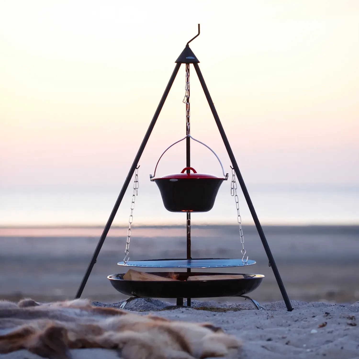 Bon-fire Bålsteder^gryde 8l, sort emalje