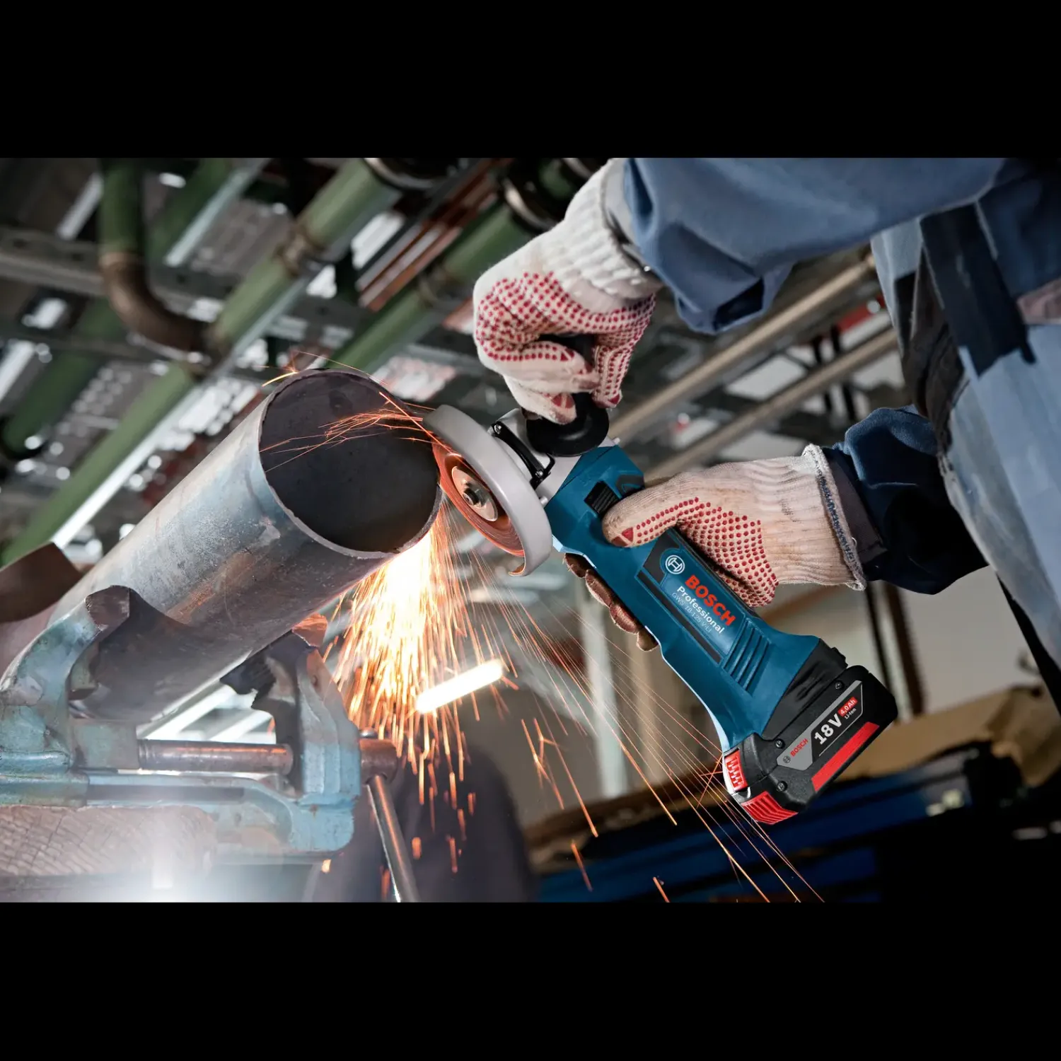 Vinkelslibere^Bosch AdvancedGrind 18V akku vinkelsliber solo (uden batteri og lader)