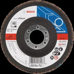 Bosch Professional Klinger Til Vinkelslibere^Bosch Expert X551 rondelslibeskive til metal korn 40 Ø115 mm